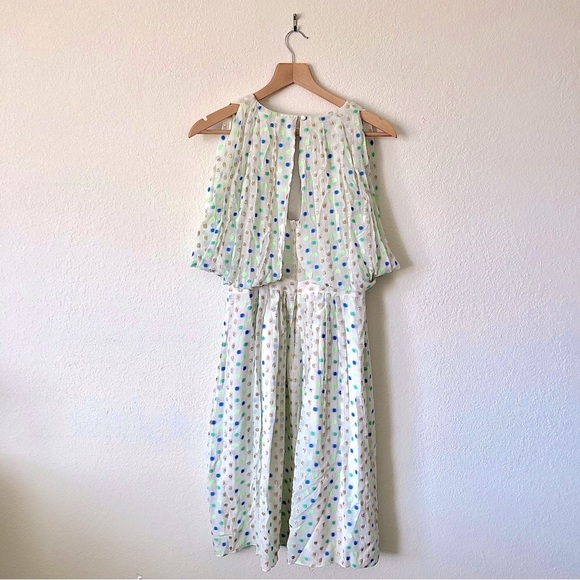 *NWT* J.CREW Wonder Dot Chiffon Midi Dress – Women's S/4 - Picture 3 of 10